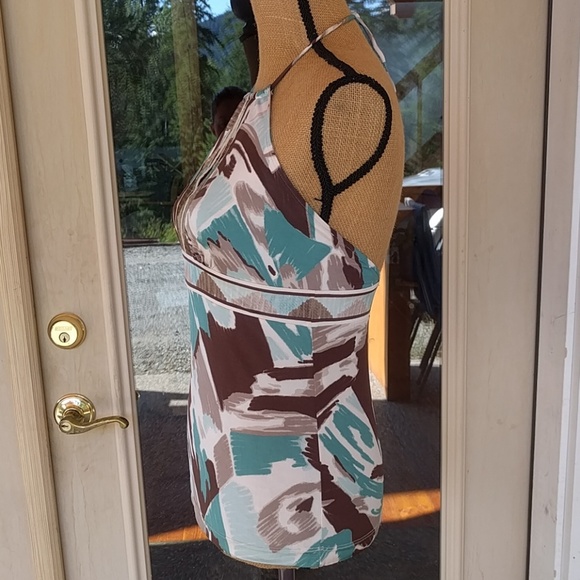 BCBGMaxAzria Keyhole Tie Halter Top Sz S - Picture 3 of 7